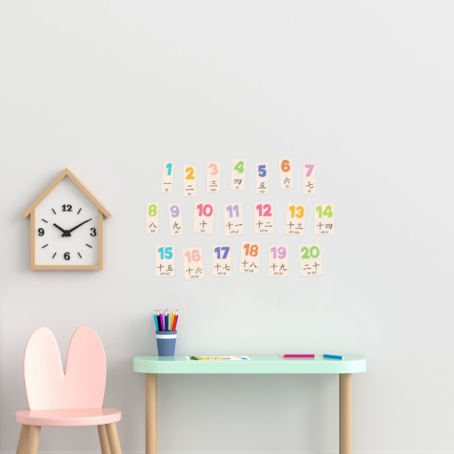 Numbers 1 - 20 Chinese