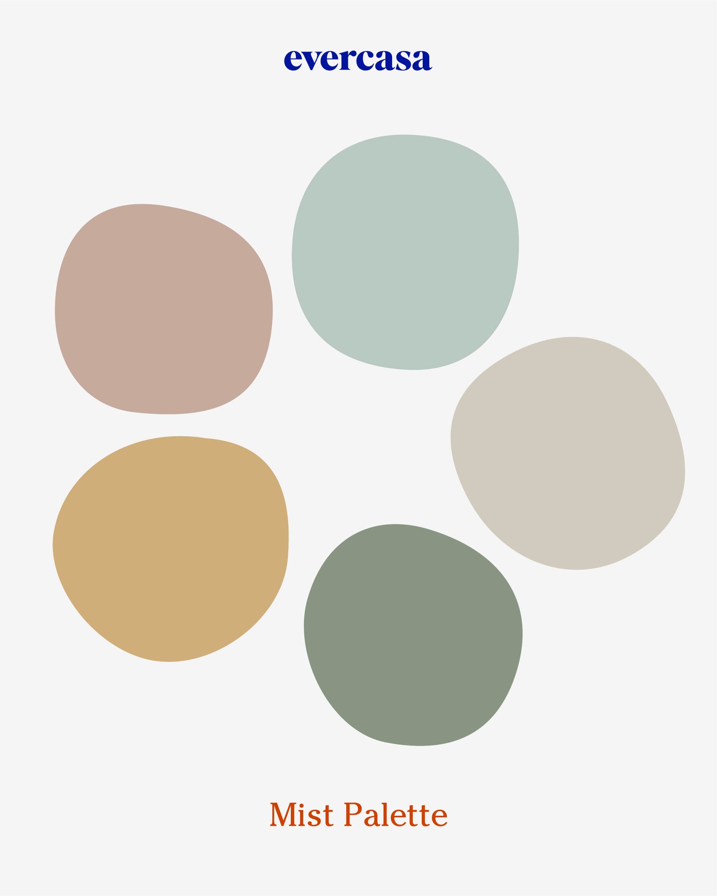 Confetti Shapes (Mist Palette) Removable Wall Decal