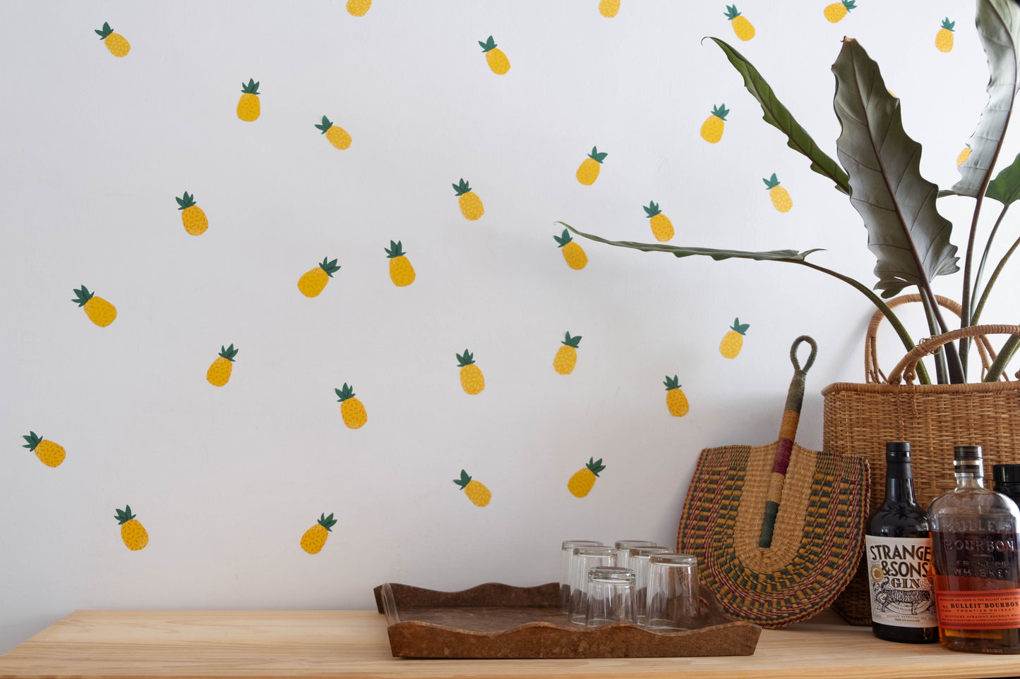 Tropical Pineapple Removable Wall Decal