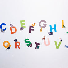 Load image into Gallery viewer, ABC Alphabets & Animals Removable Wall Decal
