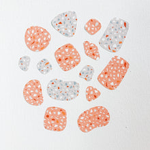 Load image into Gallery viewer, Coral Terrazzo Shapes Removable Wall Decal