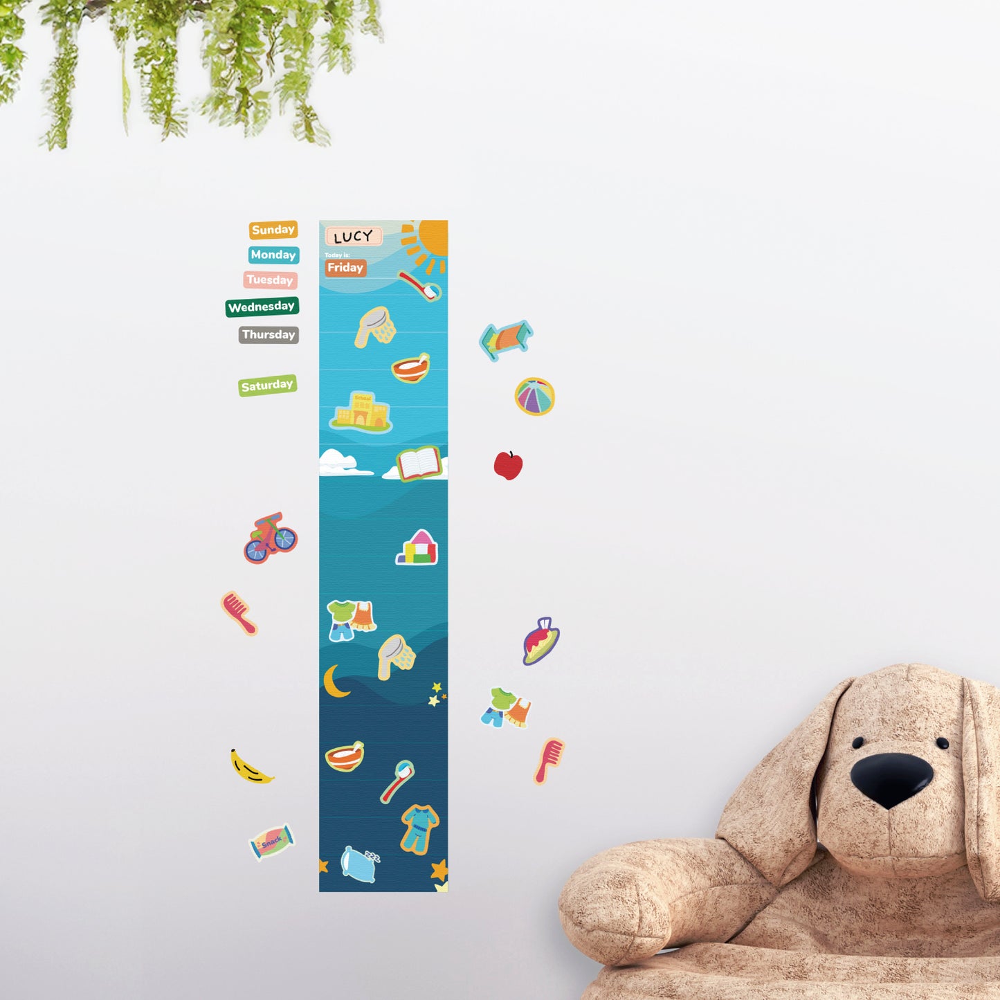 My Daily Routine Chart Removable Wall Decal