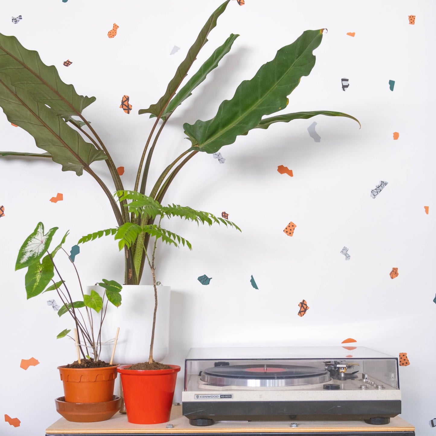 Collage Shapes (Botanical Palette) Removable Wall Decal