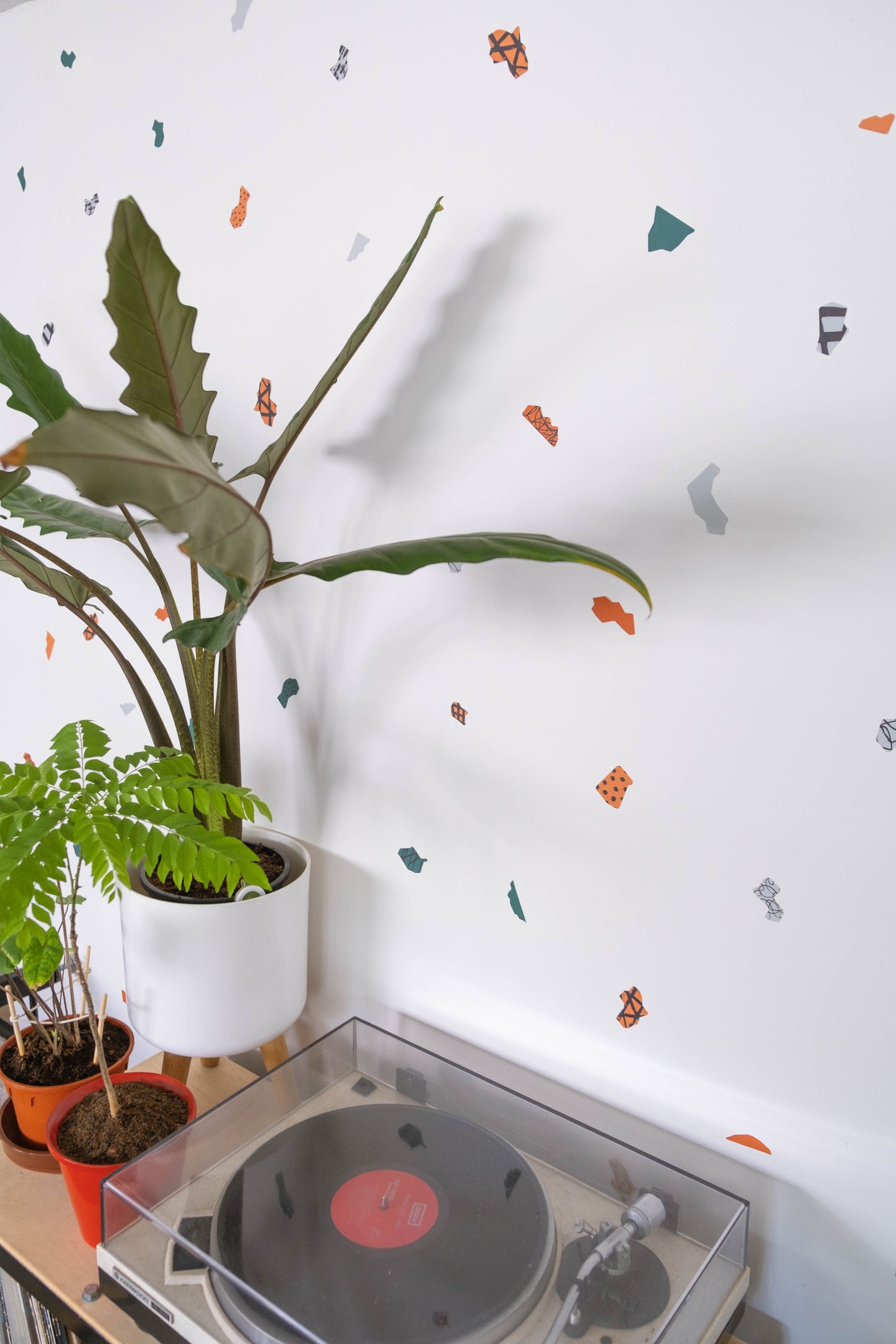 Collage Shapes (Botanical Palette) Removable Wall Decal