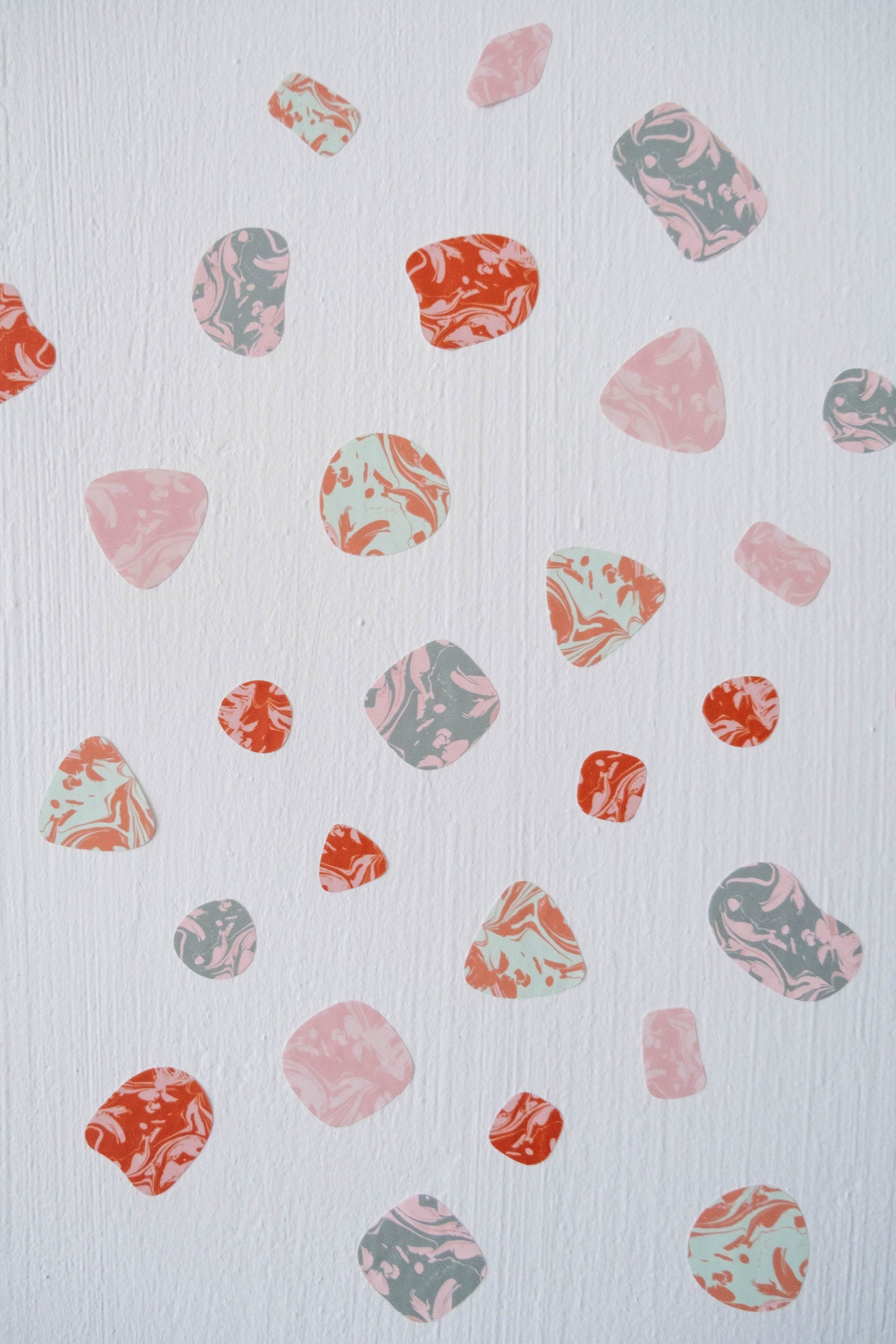 Marble Shapes Removable Wall Decal