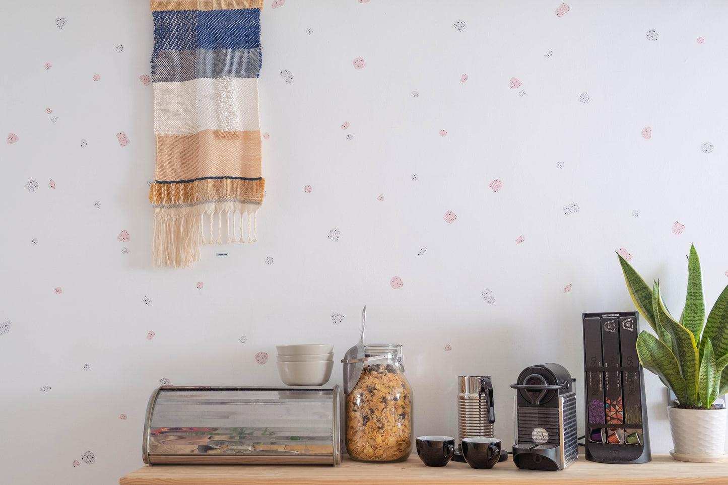 Pastel Terrazzo Shapes Removable Wall Decal