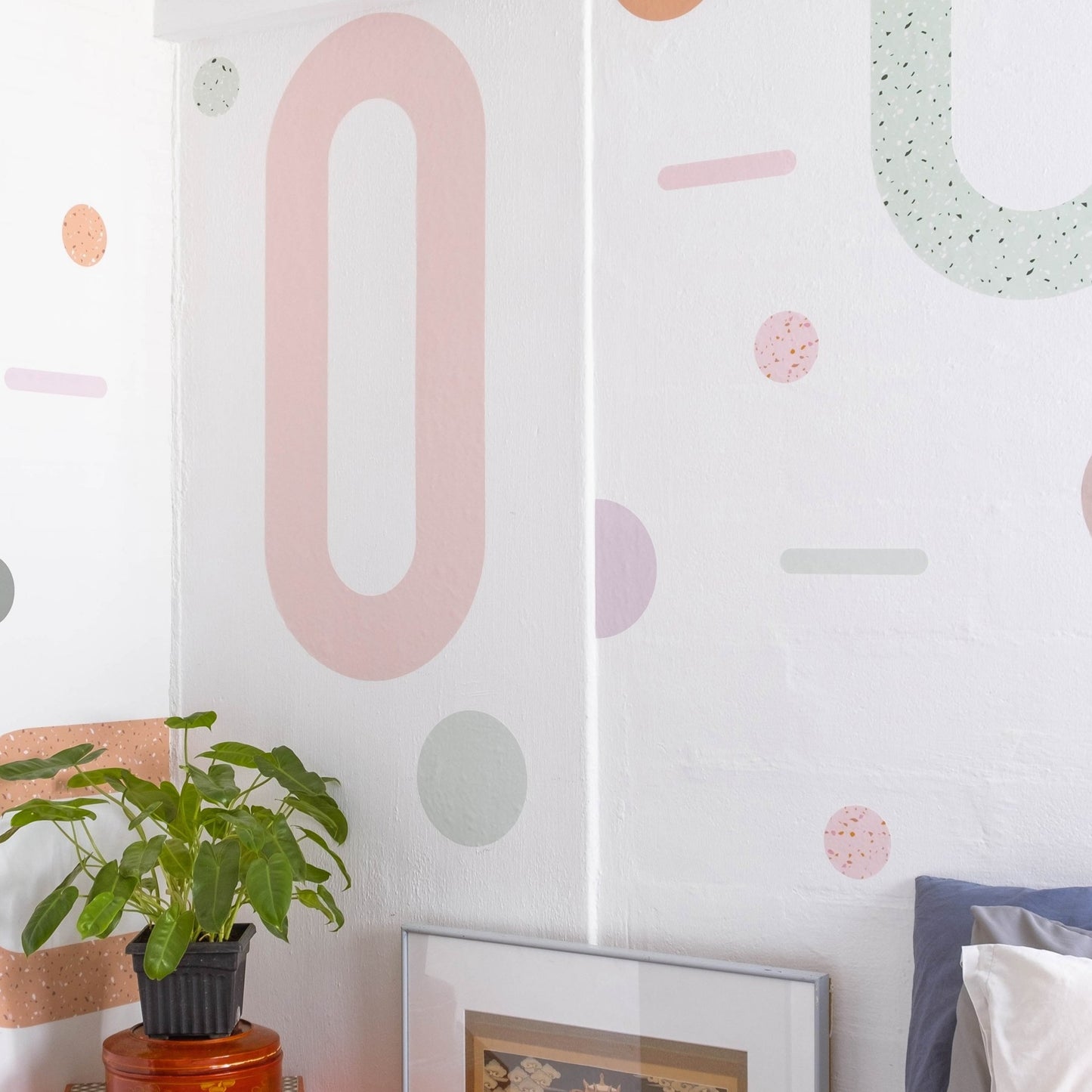 XL Geometry Pastel Removable Wall Decal