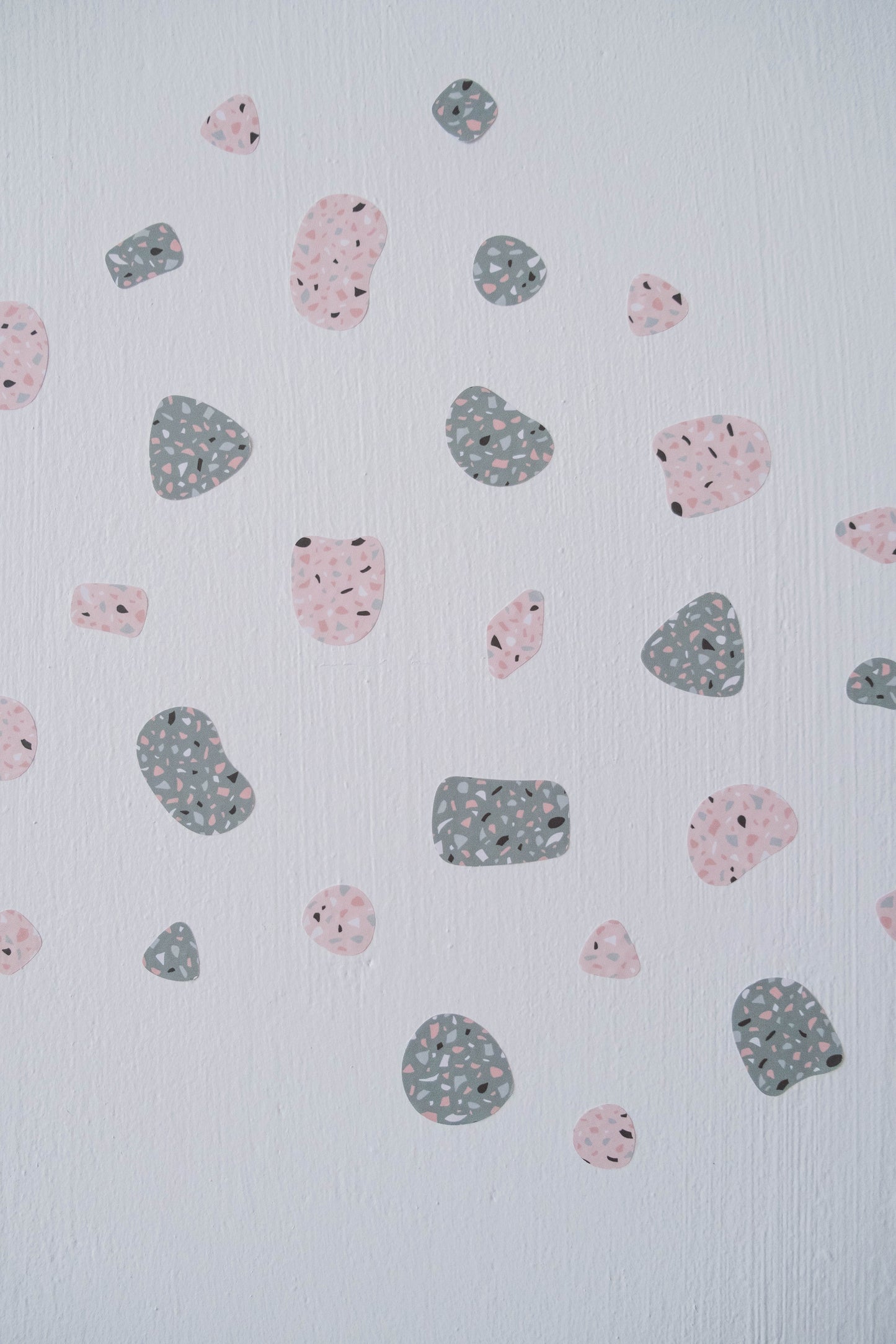 Nature Terrazzo Shapes Removable Wall Decal