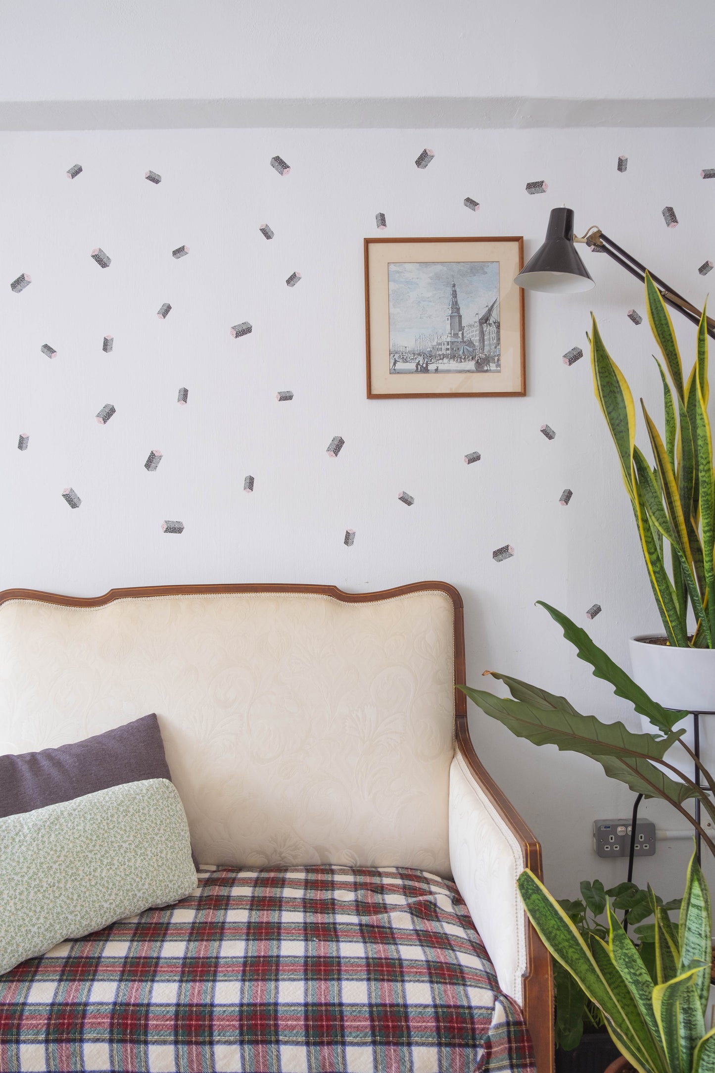 Cuboid Terrazzo Removable Wall Decal