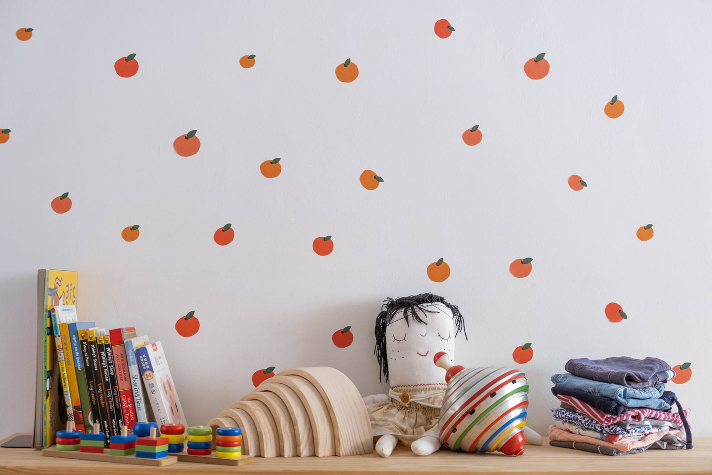 Clementine Orange Removable Wall Decal