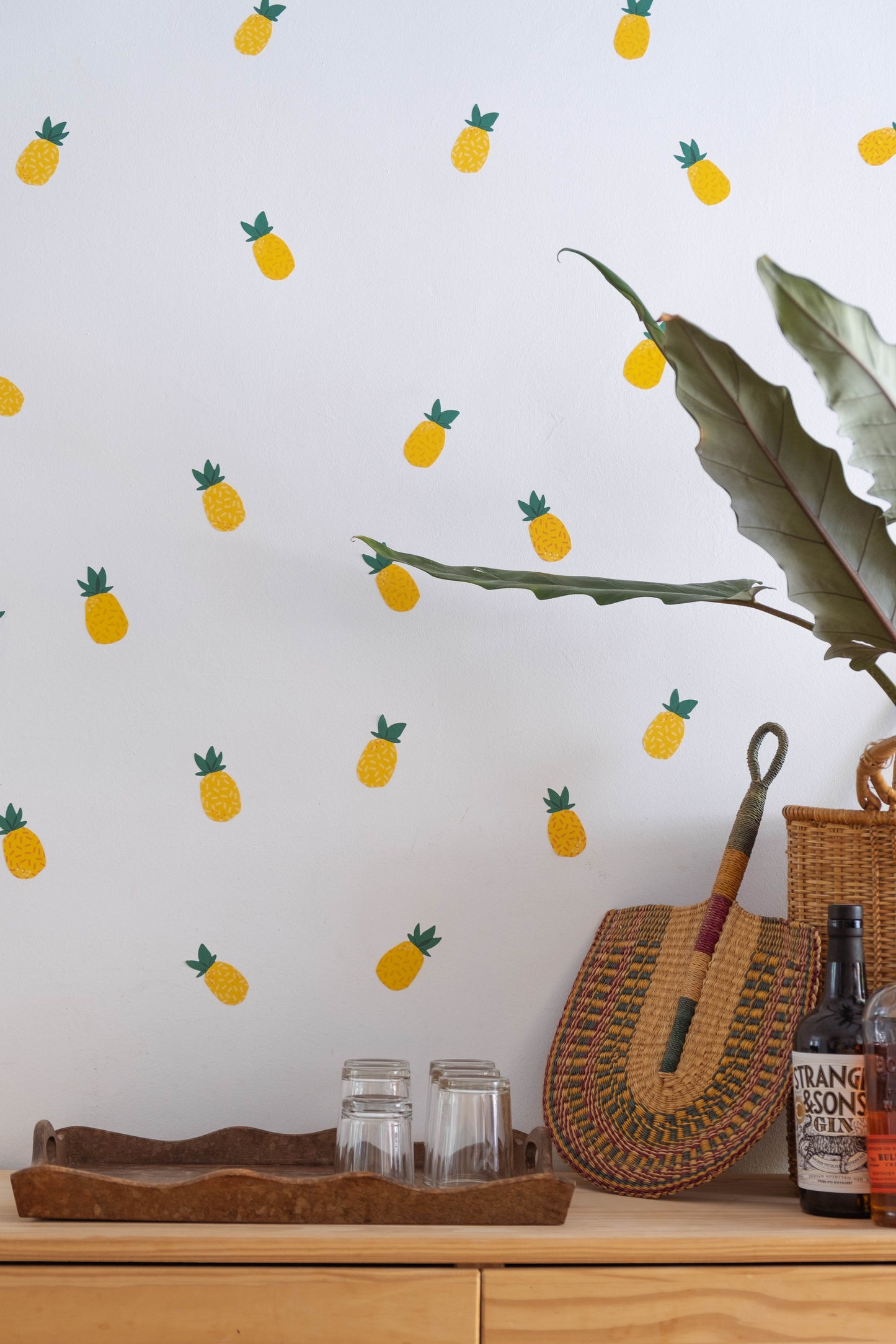 Tropical Pineapple Removable Wall Decal