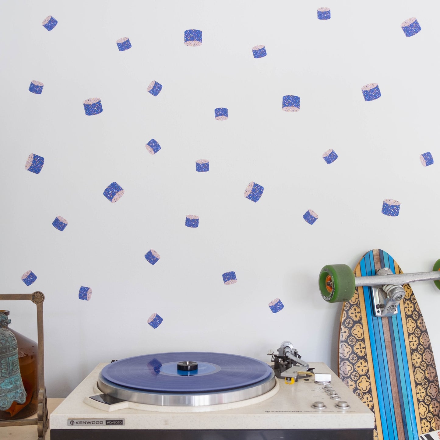 Terrazzo Broad Cylinder Shapes Removable Wall Decal