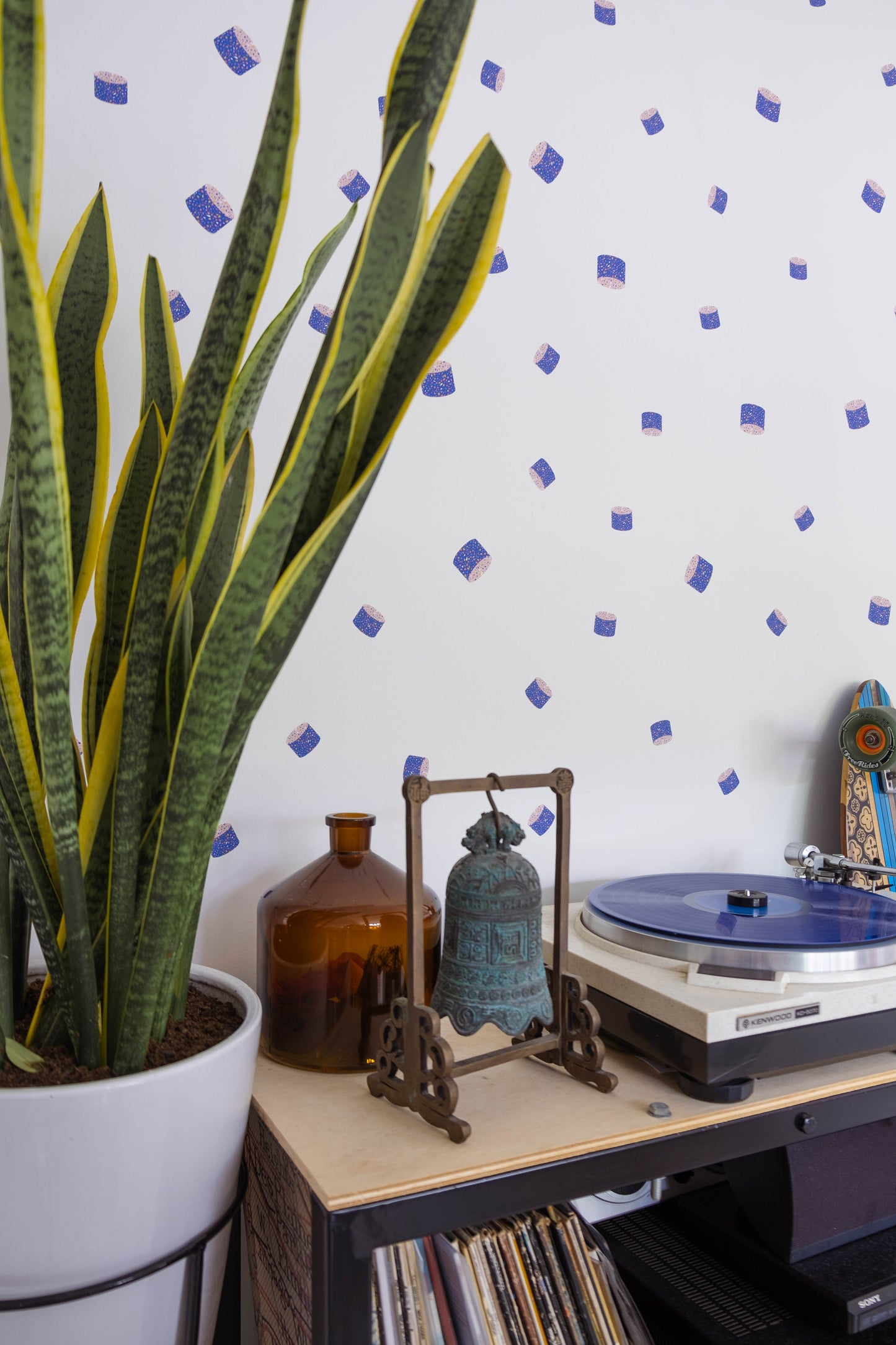 Terrazzo Broad Cylinder Shapes Removable Wall Decal