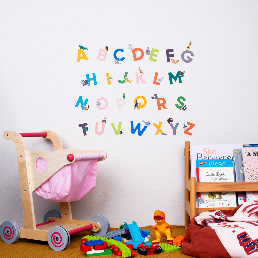ABC Alphabets & Animals Removable Wall Decal