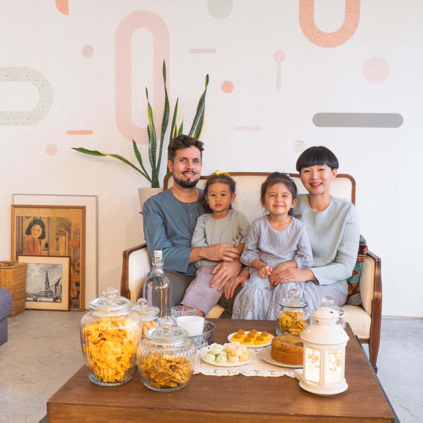 XL Geometry Pastel Removable Wall Decal