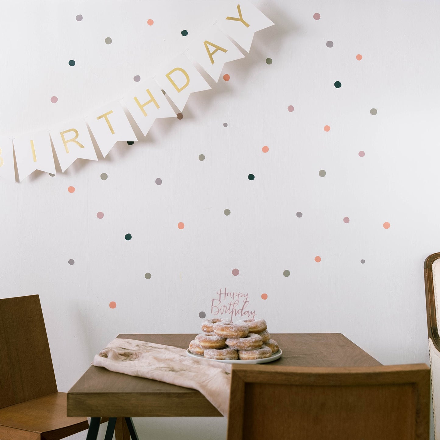 Confetti Shapes (Retro Palette) Removable Wall Decal