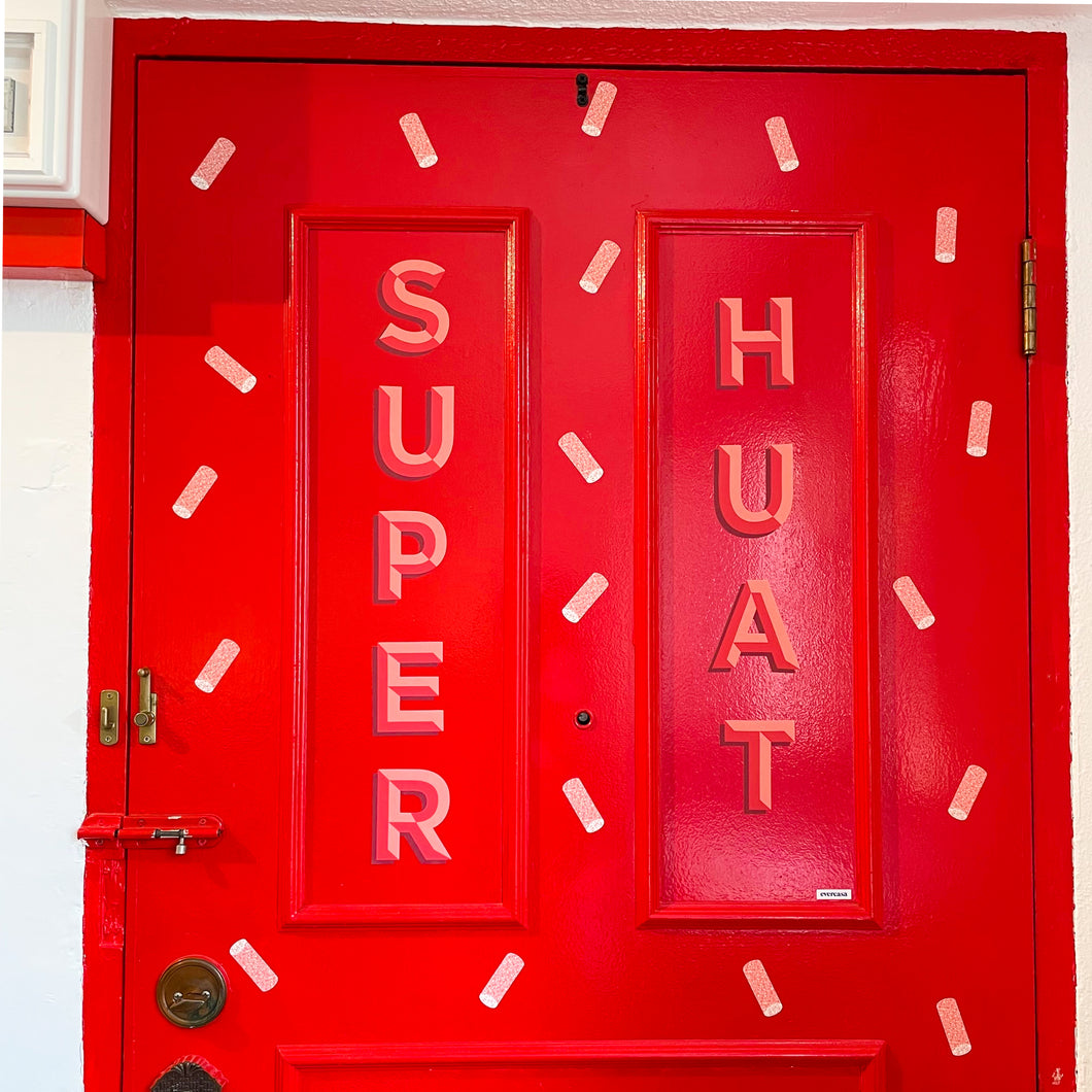 SUPER HUAT Removable Wall Decals