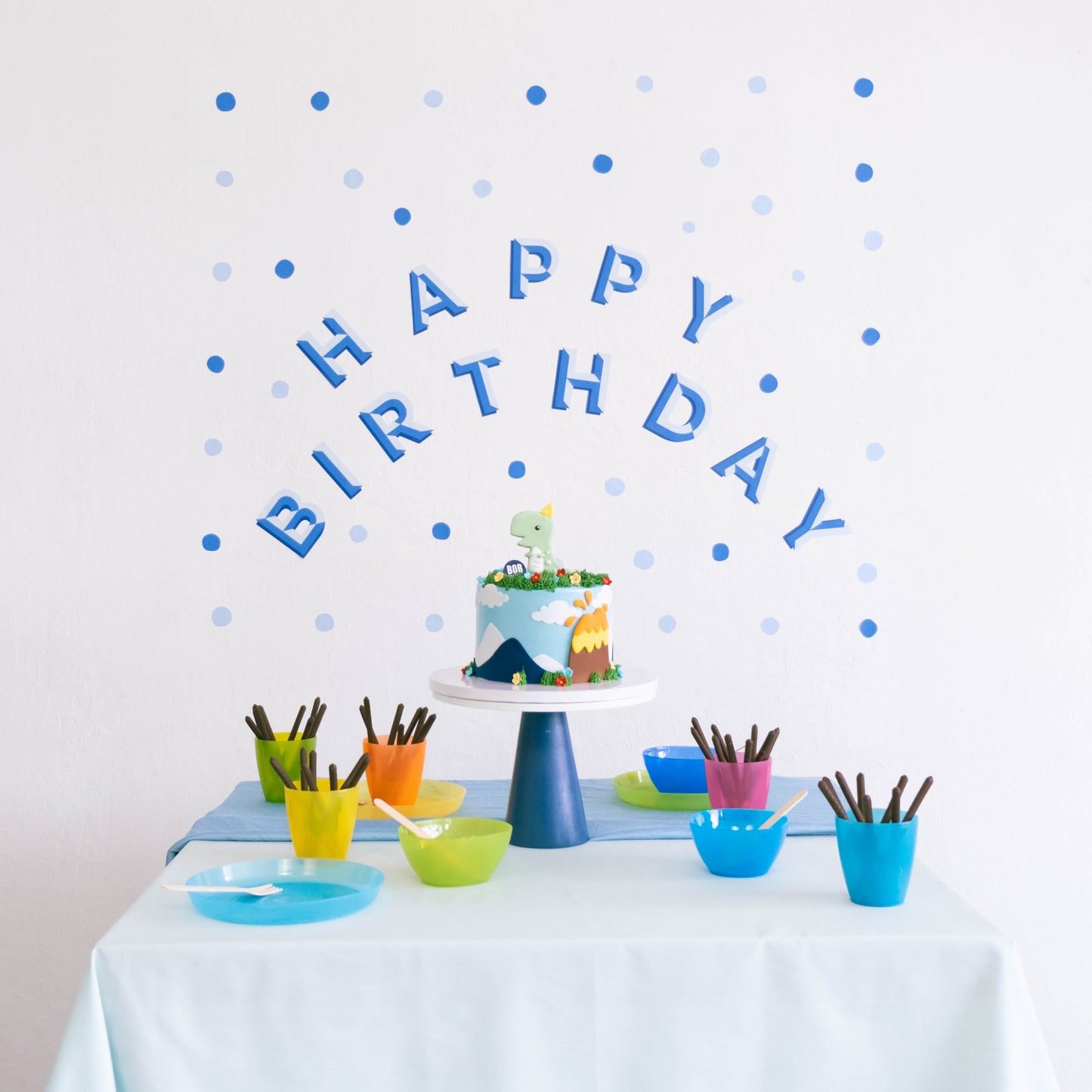 HAPPY BIRTHDAY (Surf Palette) Removable Wall Decal