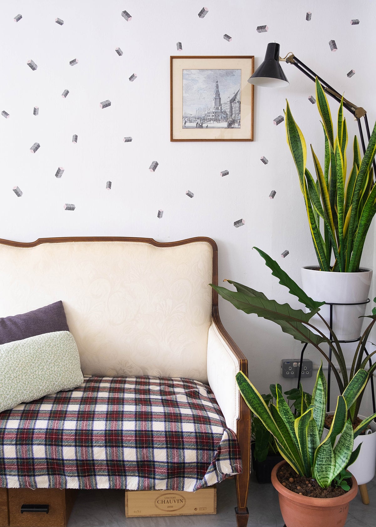 Cuboid Terrazzo Removable Wall Decal