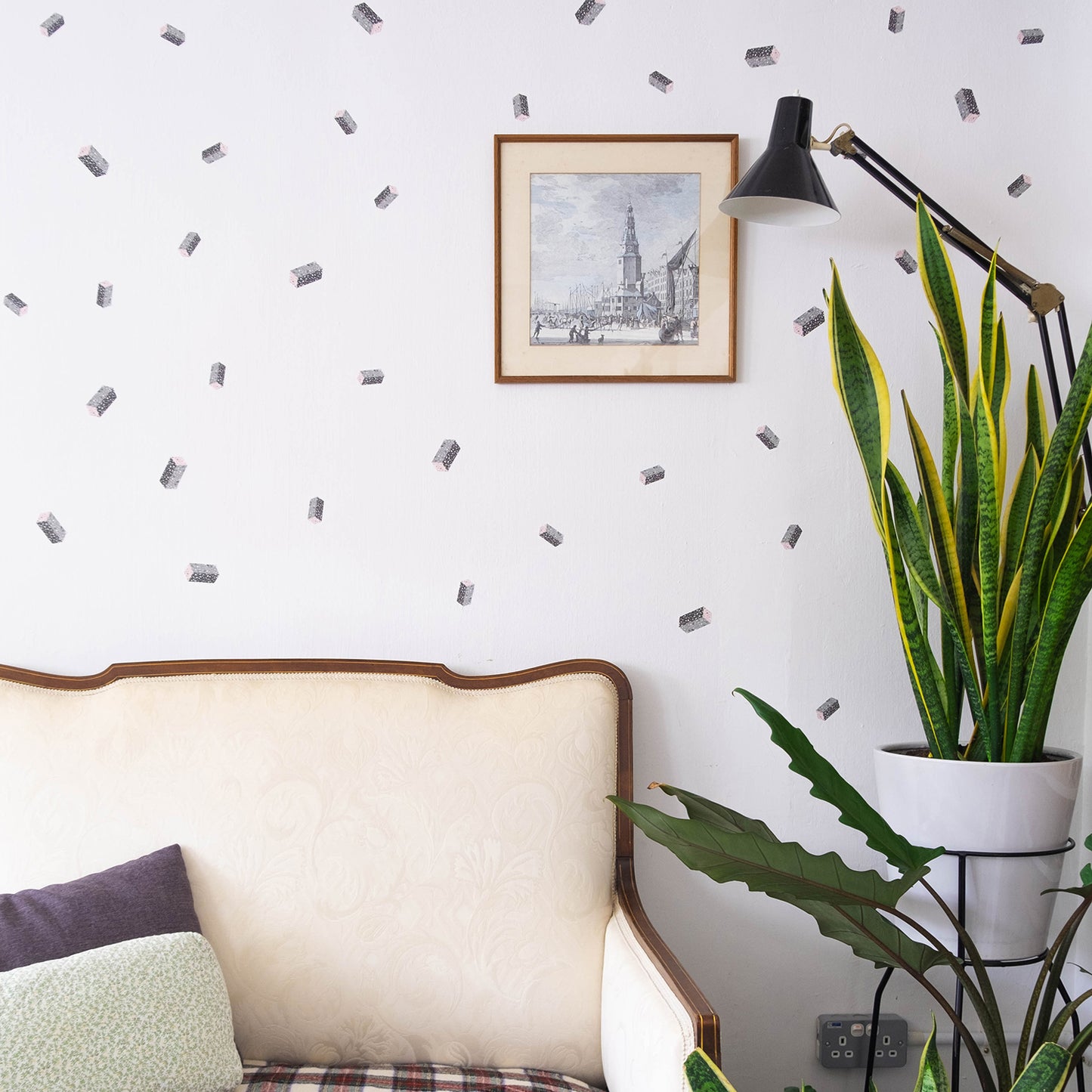 Cuboid Terrazzo Removable Wall Decal