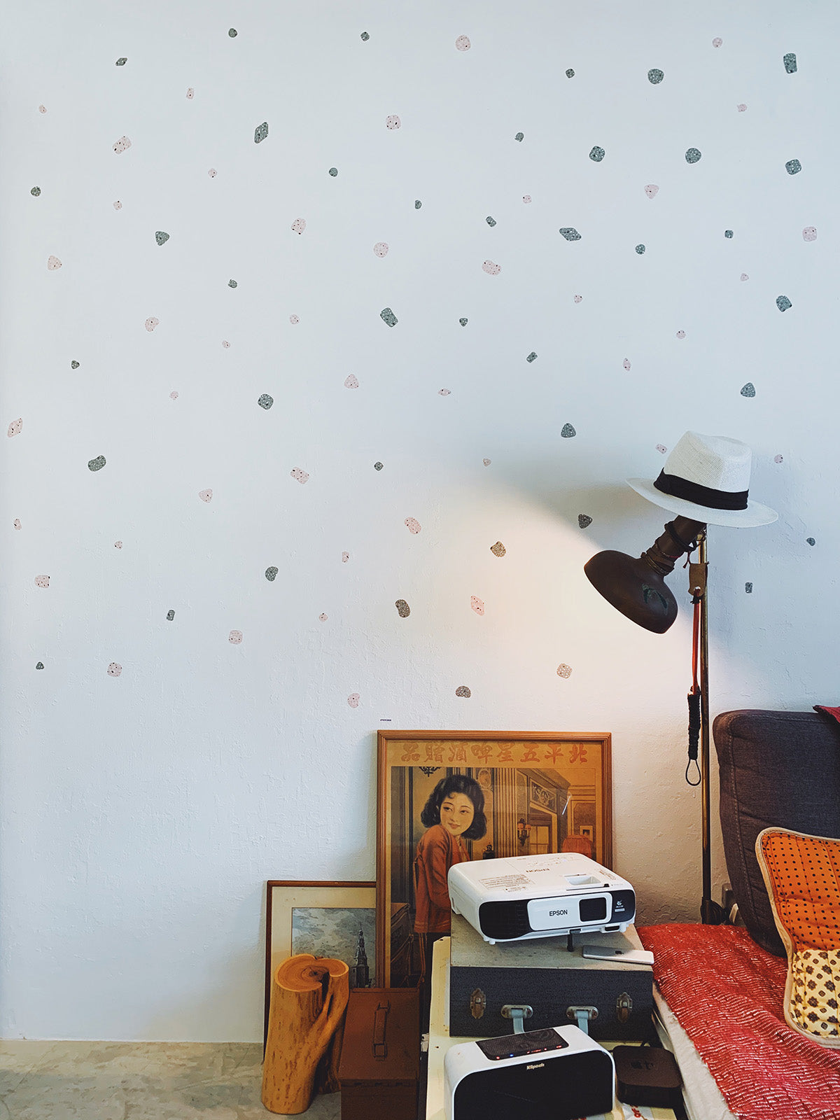 Nature Terrazzo Shapes Removable Wall Decal