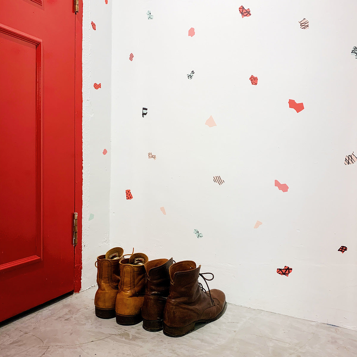 Collage Shapes (Candy Palette) Removable Wall Decal