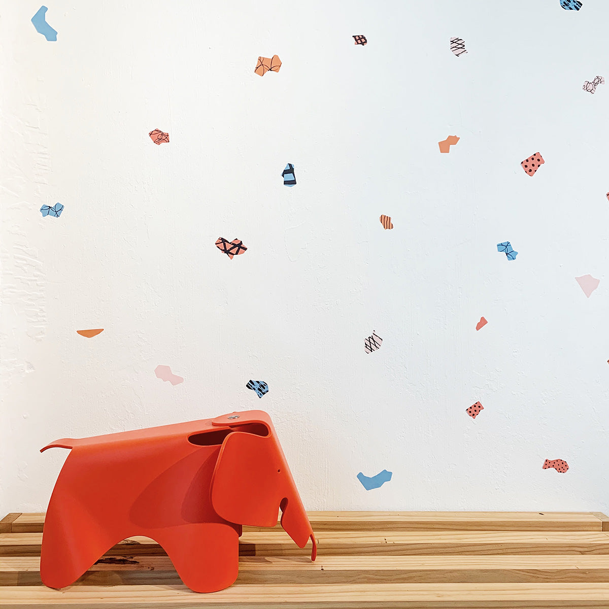 Collage Shapes (Sunset Palette) Removable Wall Decal