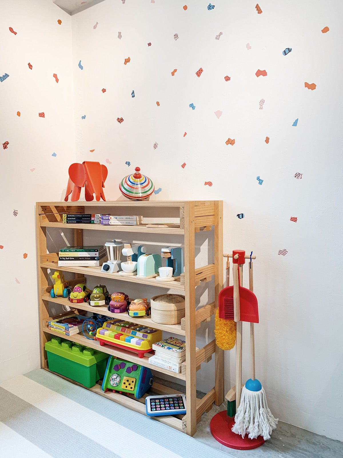 Collage Shapes (Sunset Palette) Removable Wall Decal