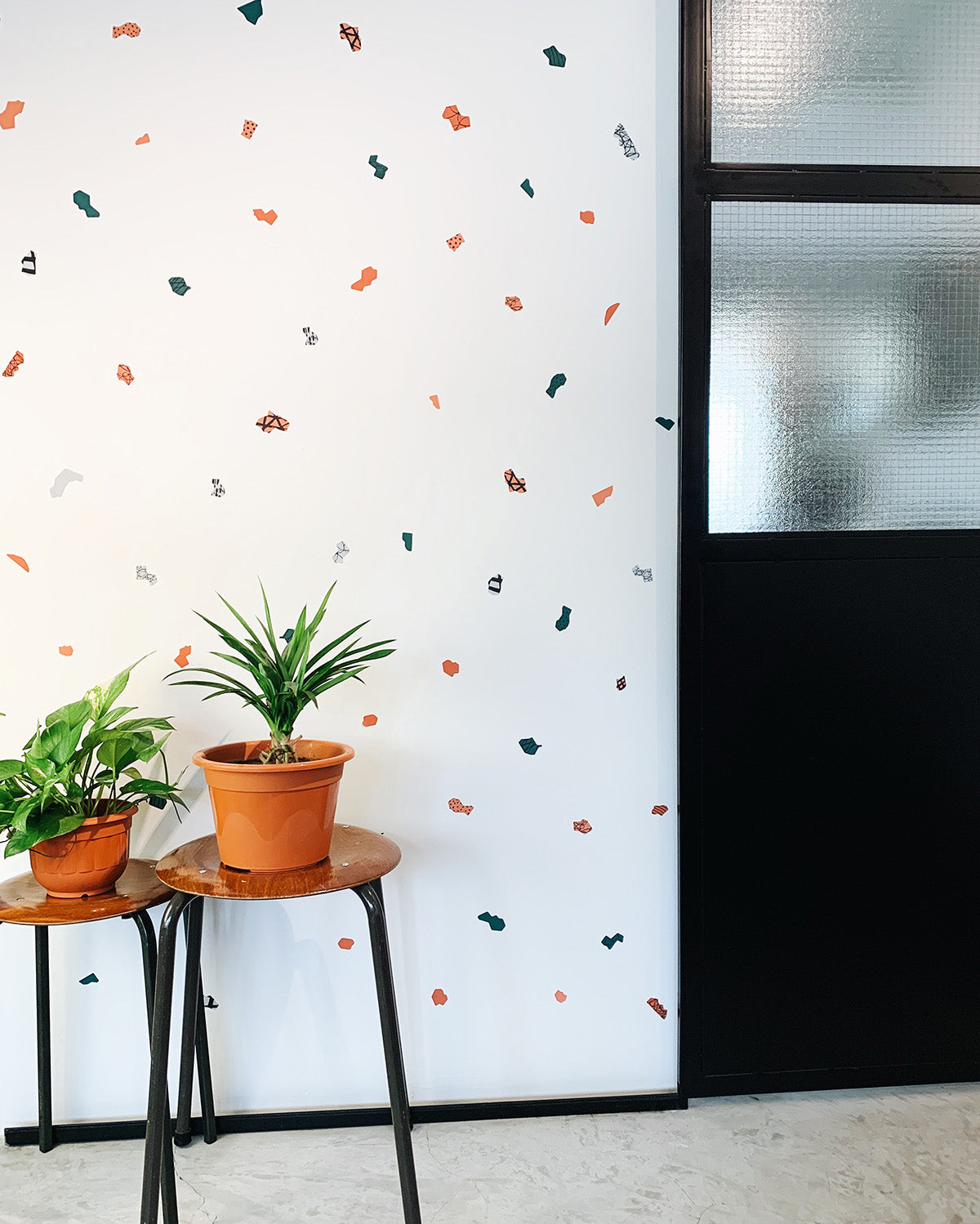 Collage Shapes (Botanical Palette) Removable Wall Decal