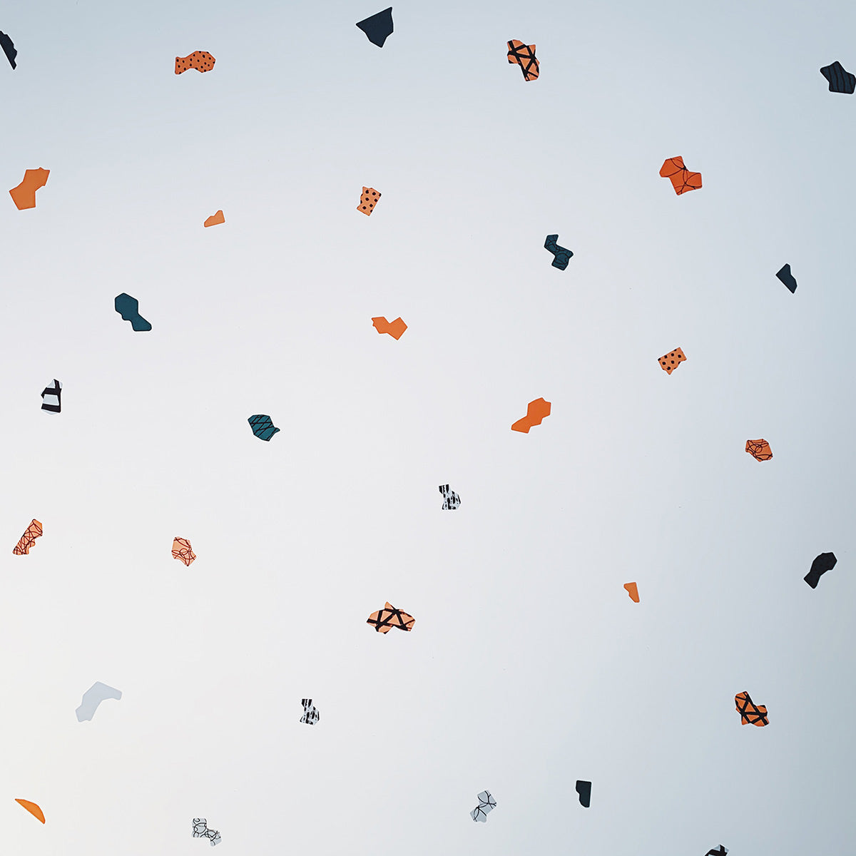 Collage Shapes (Botanical Palette) Removable Wall Decal