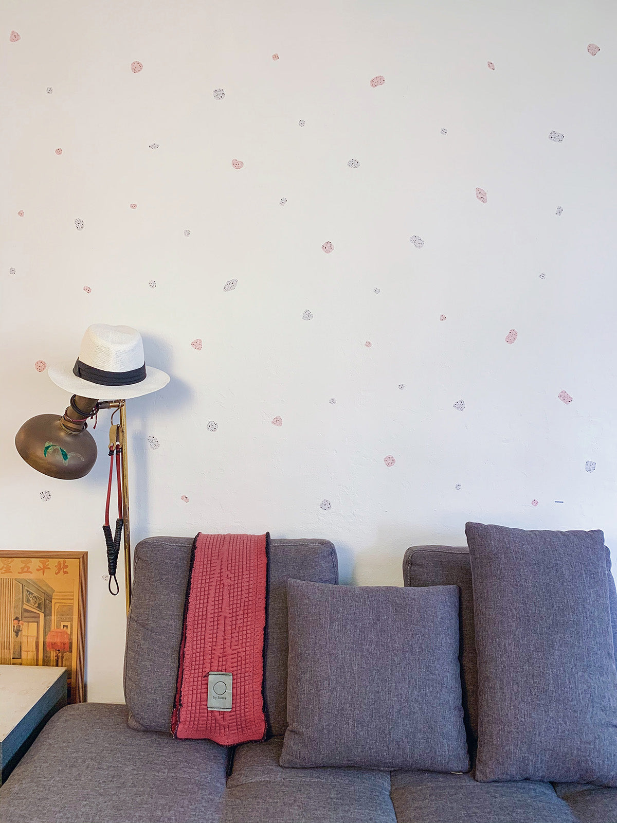 Pastel Terrazzo Shapes Removable Wall Decal