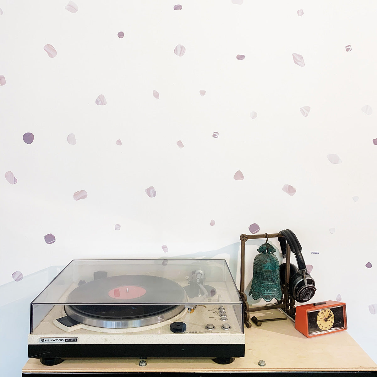 Wax Pearl Shapes Removable Wall Decal